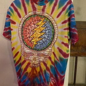 1994 GRATEFUL DEAD Soft TieDye Skull/Rose Tshirt